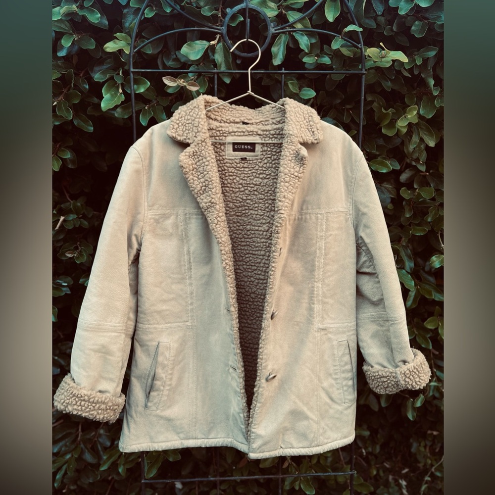 Women’s Guess leather jacket (M)